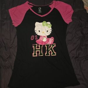 Hello Kitty Black and Pink Sleep Shirt